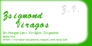 zsigmond viragos business card